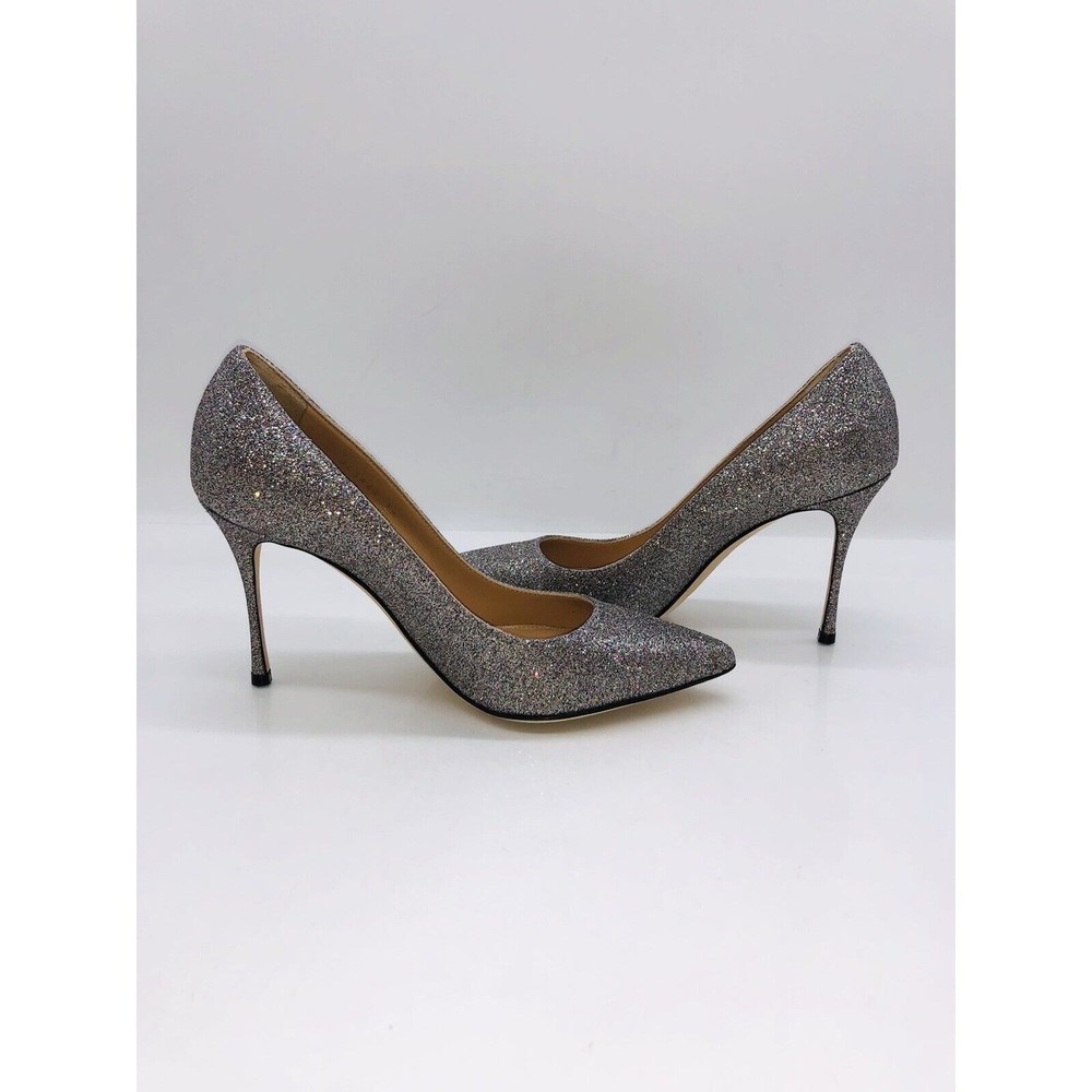 Sergio Rossi Women Godiva Pointed Toe Dress Pump Royal Degrade Silver EU 36 US 6 - Picture 9 of 11
